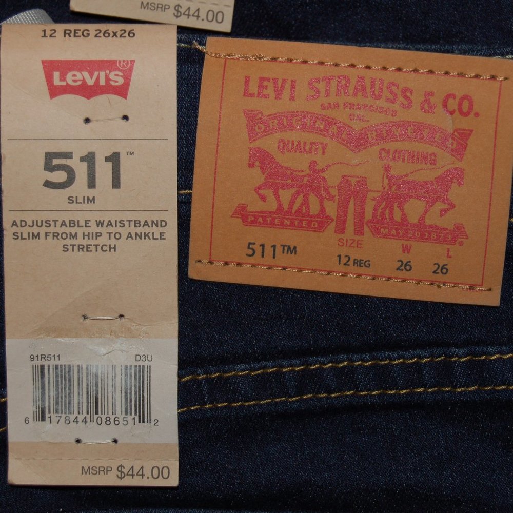 Levi's Big Boys 511 Slim Fit Jeans - Picture 7 of 8